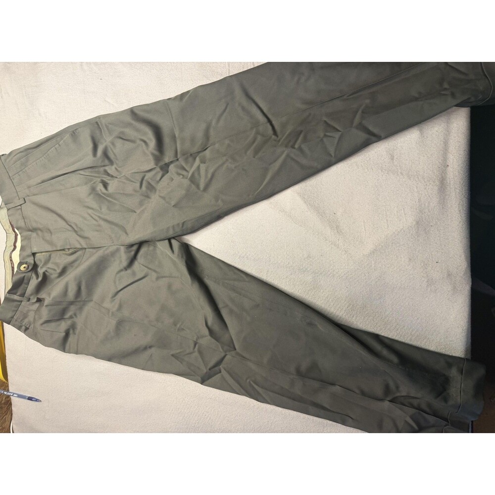 Chiavari Pants Mens 32x32 Gray Wool Dress Pleated Reda Super 100s Made Italy